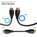Yellow-Price (6 Foot) Braided High Speed HDMI Male to Male Cable with Ethernet -(Latest Version Supports Ethernet, 3D, and Audio Return)